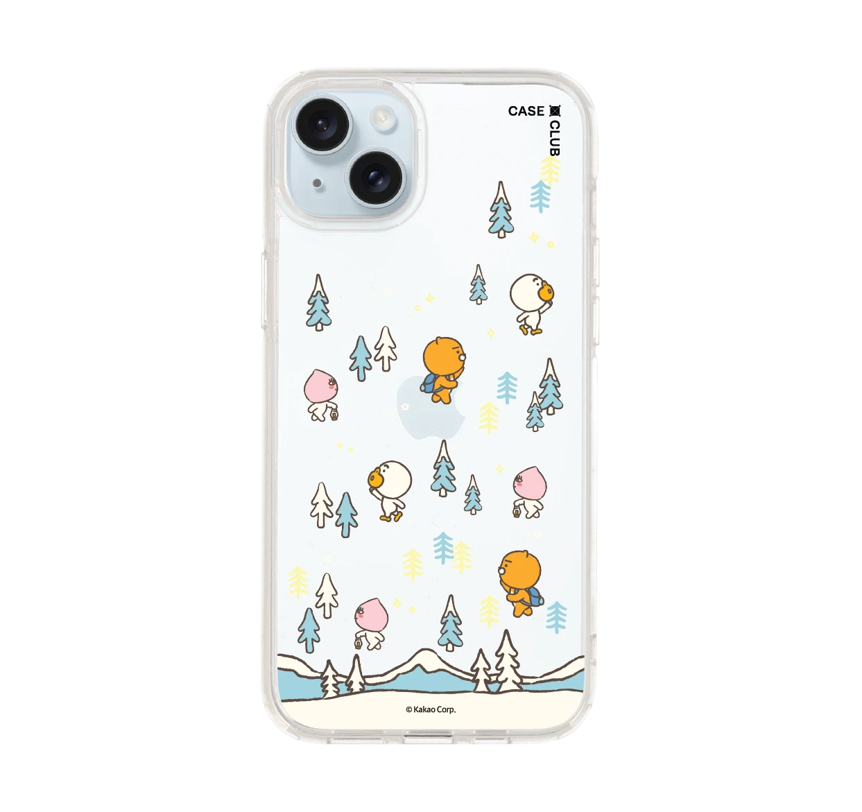 เคสใส iphone 15 plus kakao winter sticker